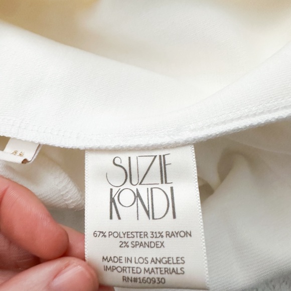 NWT- SUZIE KONDI 3 Button Ivory Ponte Blazer - Picture 8 of 10